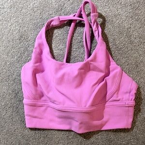 Lululemon Athletica Pink Ribbed Bra size 6